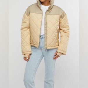 NWT WeWoreWhat Colorblock Quilted Puffer Jacket